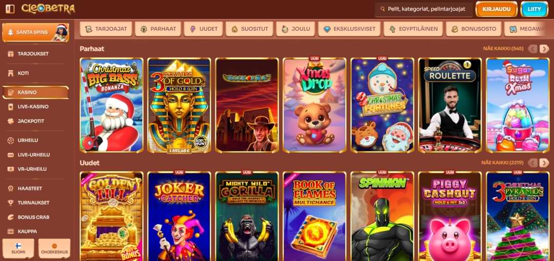 Cleobetra Casino pelit