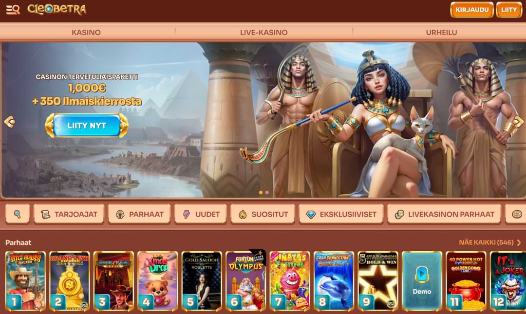 Cleobetra Casino – virallinen sivusto